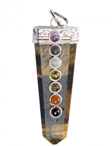 I said-eye-of-tigre-7chakras-hanging-woman-jewelry
