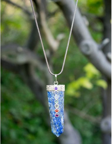 pendant-lapislazuli-7chakras pendant-female-string-metal