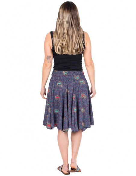 short-skirt-silk-printed-blue-summer