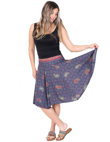 blue-summer-printed-silk-midi-skirt