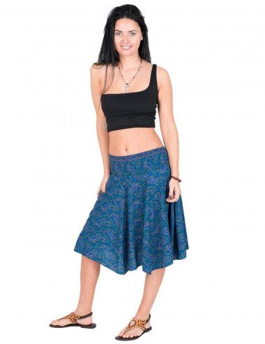blue-summer-printed-silk-midi-skirt