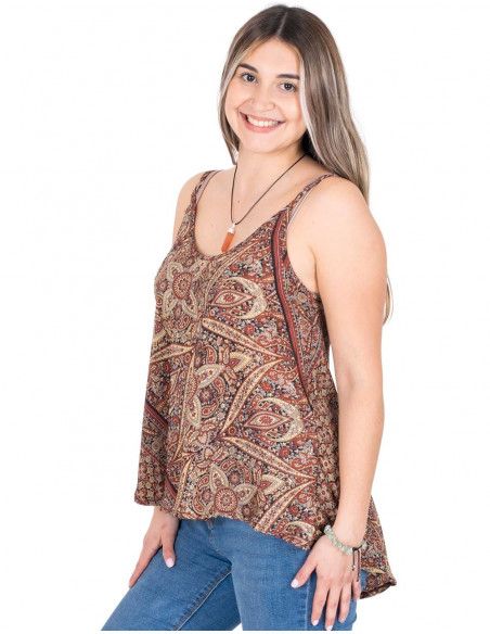camiseta-casual-verano-mujer-marron
