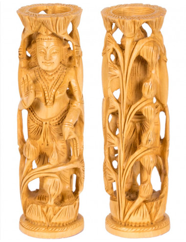 escultura-lakshmi-forma-cilindrica-en-madera