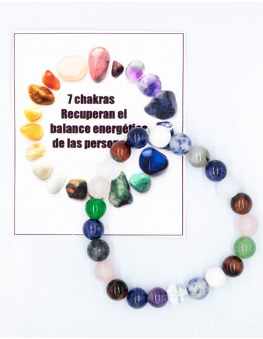 7 Chakras Mineral Bracelet