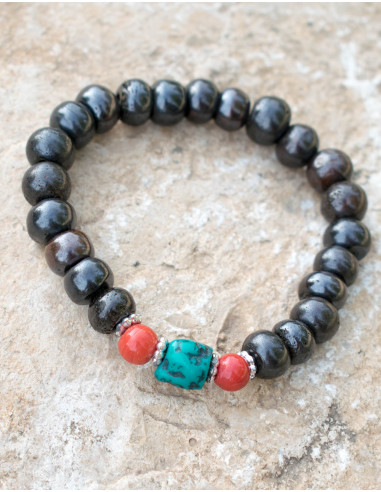 pulsera-hueso-negro-ajustable-hombre