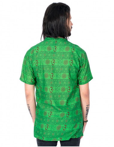 Hippie style polo shirt