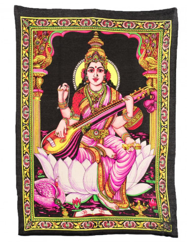 Tapestry Goddess Saraswati