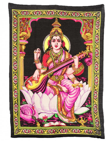 Tapestry Goddess Saraswati
