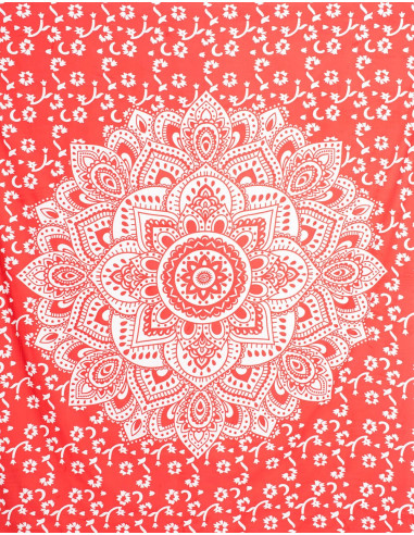 Red bedspread