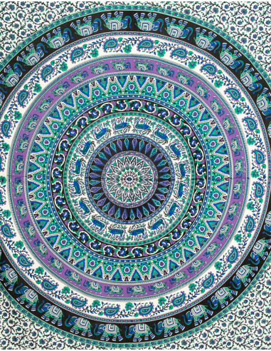 Mandala Elephants Bedspread