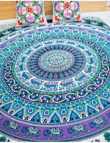 Mandala Elephants Bedspread