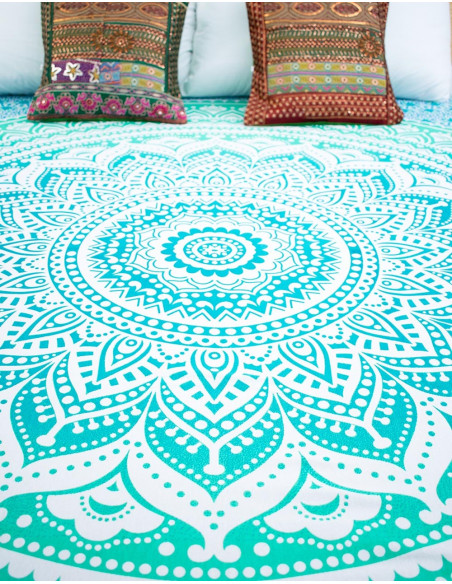 Light Blue Double Bedspread