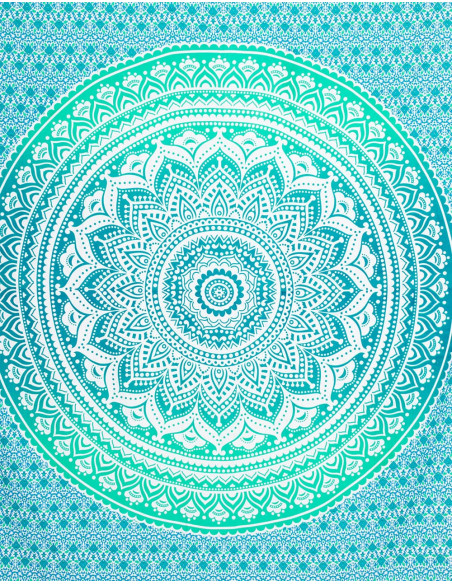 Light Blue Double Bed Quilt
