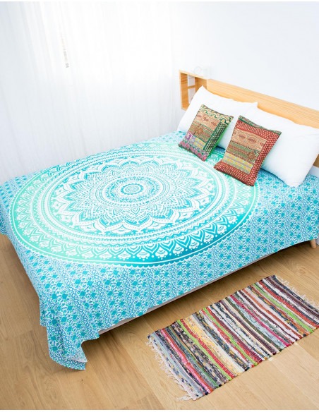 Light Blue Double Bed Quilt