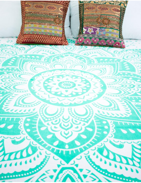 Green Mandala Bedcover