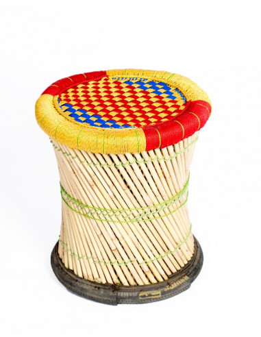 Handwoven Bamboo Stool - Exclusive Indian...