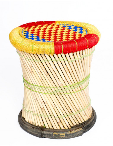 Handwoven Bamboo Stool - Exclusive Indian...