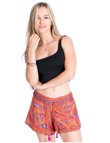 short-estampado-rojo-playa-mujer