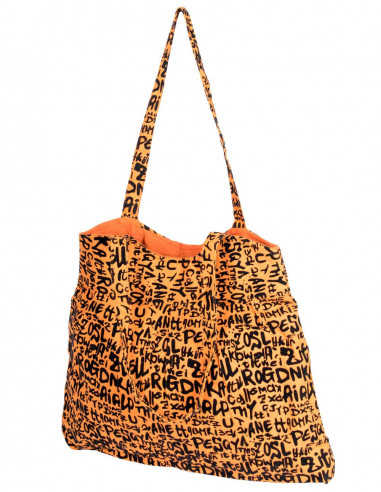 Orange Letter Bag