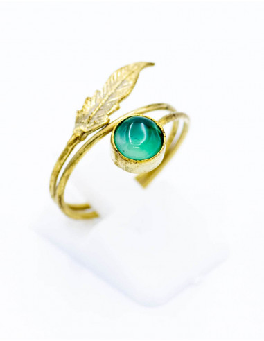 anillo-hippie-hoja-tallada-piedra-verde
