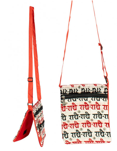 Red Double Strap Crossbody Bag
