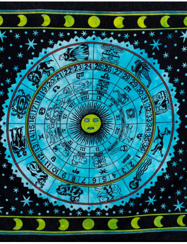Celestial Zodiac Tapestry