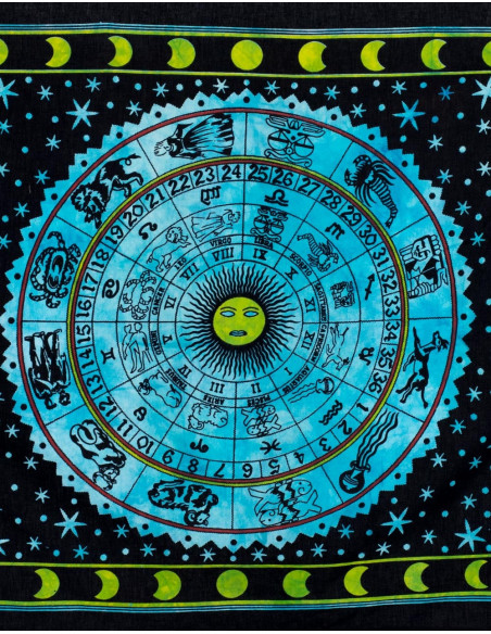 Celestial Zodiac Tapestry