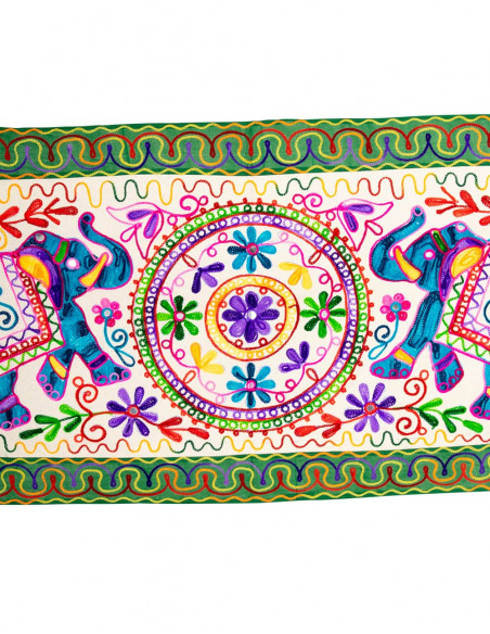 copy of RTZ0101 - Embroidered Tapestry 2 Elephants