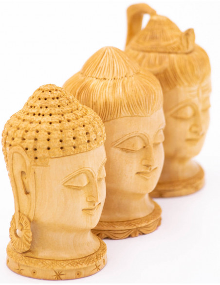 Wide Face Buddha Statue