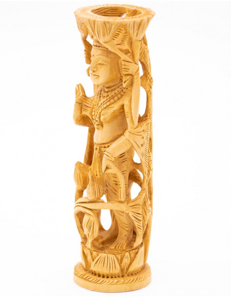 Cylindrical Statue of Lakshmi