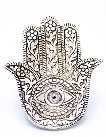 Metal Hamsa Hand Incense Holder