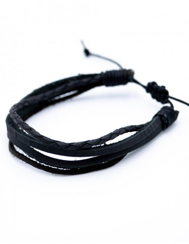 Multiple Black Bracelet