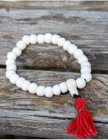 White Mala Bracelet