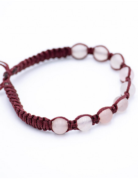 Rose Quartz Macrame Bracelet