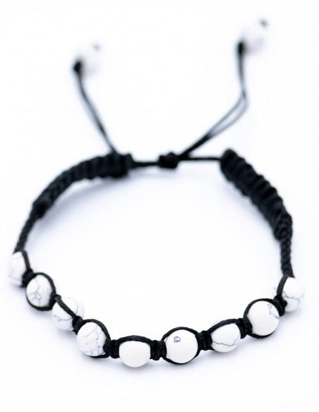 Howlite Macrame Bracelet