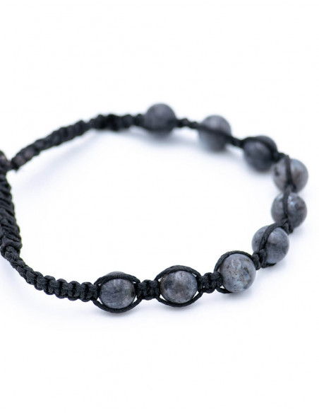 Macrame Bracelet Labradorite