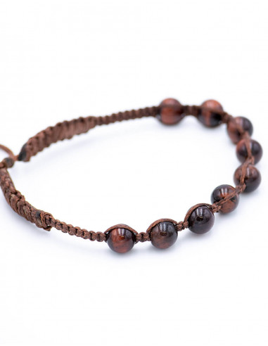 Tiger's Eye Macrame Bracelet