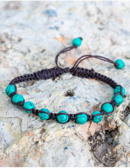 Turquoise Macrame Bracelet