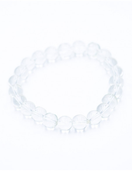 Crystal Quartz Elastic Bracelet