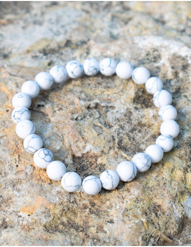 Howlite Elastic Bracelet