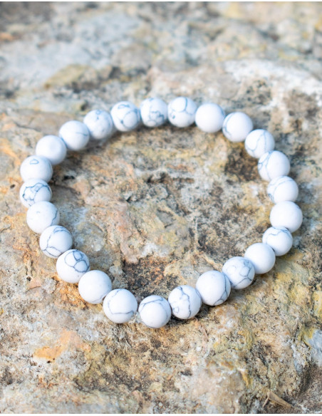 Howlite Elastic Bracelet