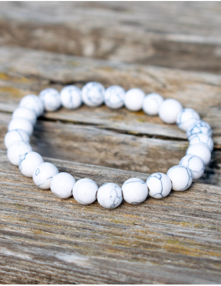 Howlite Elastic Bracelet
