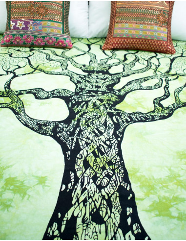 colcha-algodon-verde-arbol-de-la-vida