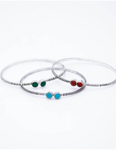 Delicate Bracelet with Two Stones