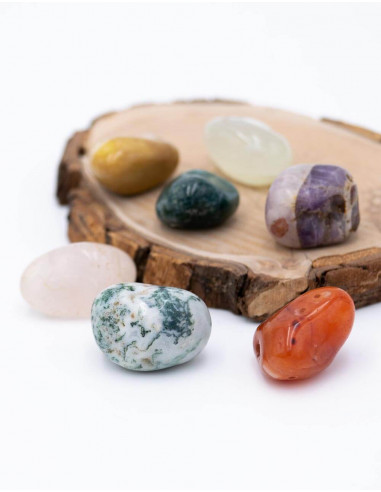Bag with 7 Chakra Stones