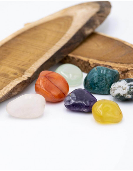 Bag with 7 Chakra Stones