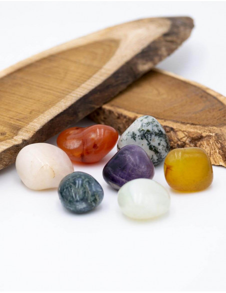Bag with 7 Chakra Stones