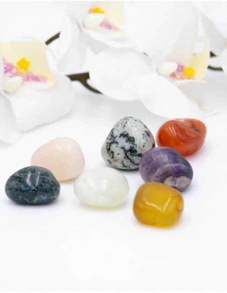 Bag with 7 Chakra Stones