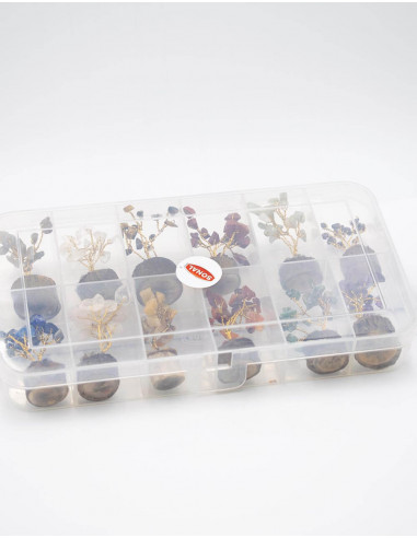 Pack 12 Mineral Stone Trees