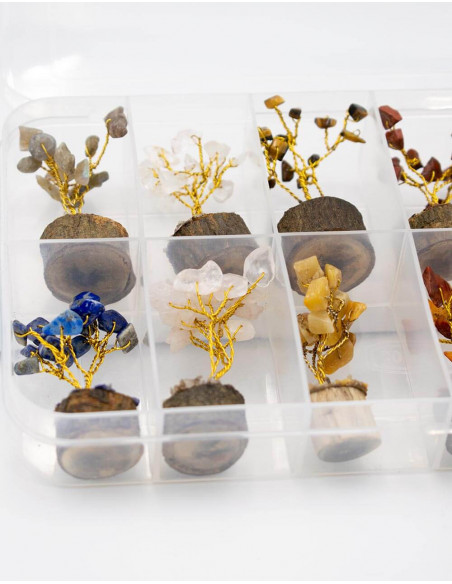 Pack 12 Mineral Stone Trees